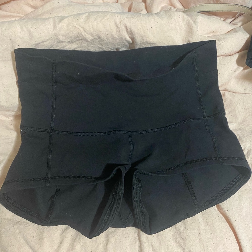 lululemon athletica High-Waist Black Athletic Shorts